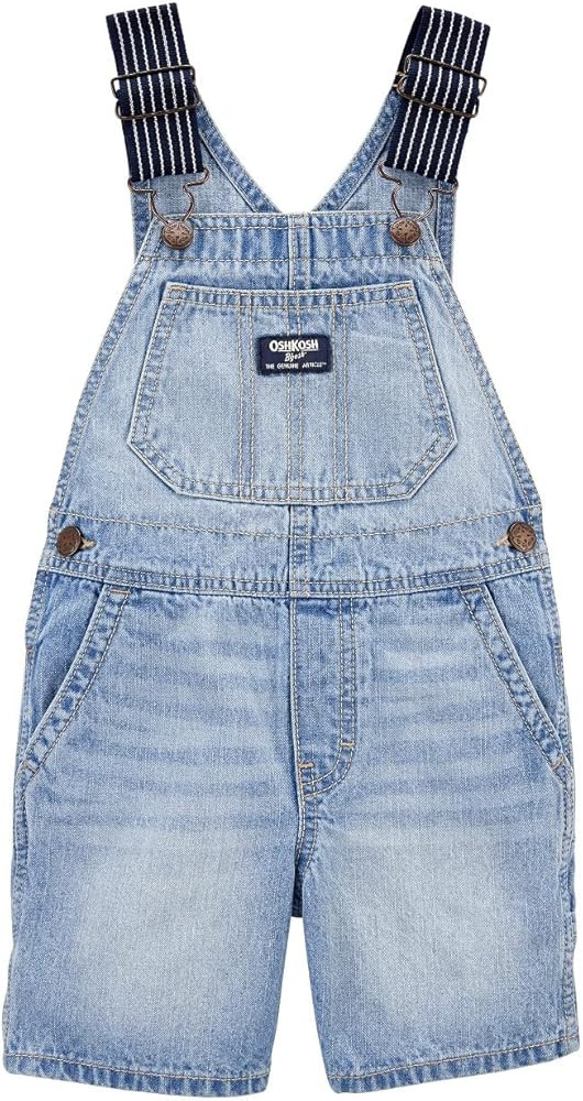 Oshkosh B'gosh Baby & Toddler Boys' Denim Shortalls with Adjustable Shoulder Straps & Pockets (6M... | Amazon (US)