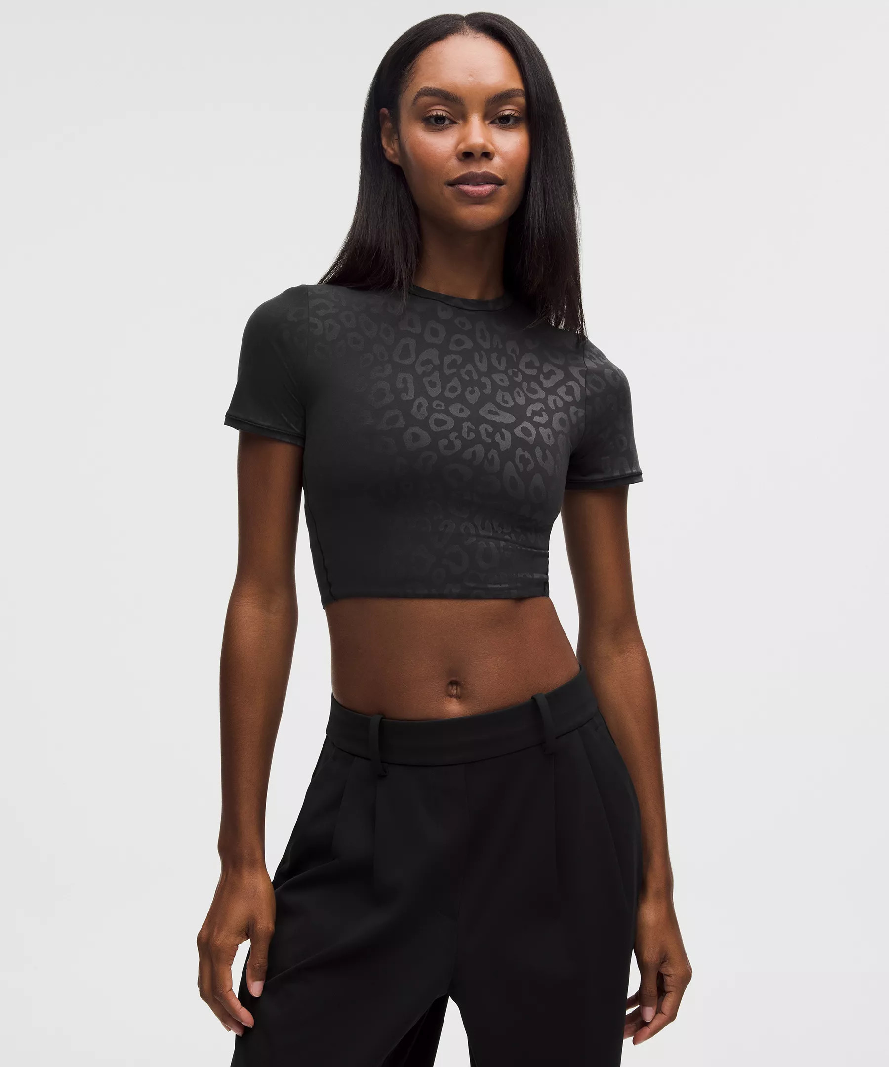 Wundermost Ultra-Soft Nulu Crewneck Cropped T-Shirt | Lululemon (US)
