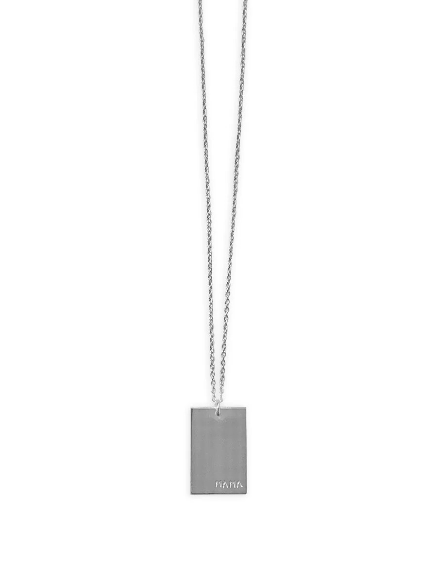 Goldie "MAMA" Necklace | Set & Stones