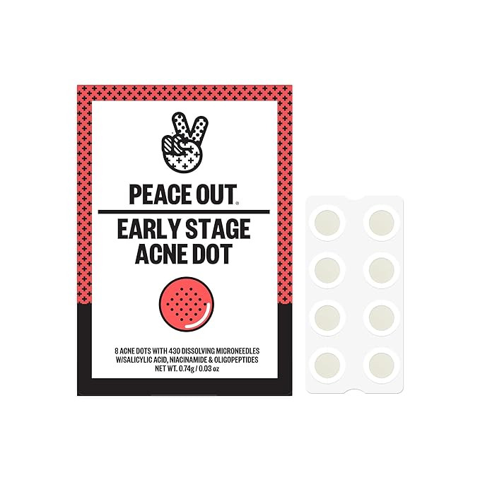 PEACE OUT Early Stage Acne Dots Helps Target Blemishes Below the Surface, Hydrocolloid Pimple Pat... | Amazon (US)