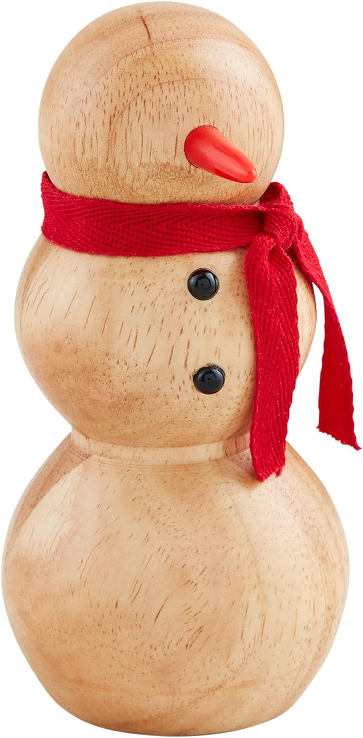Mud Pie Snowman Holiday Grinder Salt & Pepper, 5 1/2", TAN | Amazon (US)