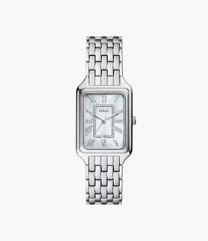 Raquel Three-Hand Date Stainless Steel Watch | Fossil (US)