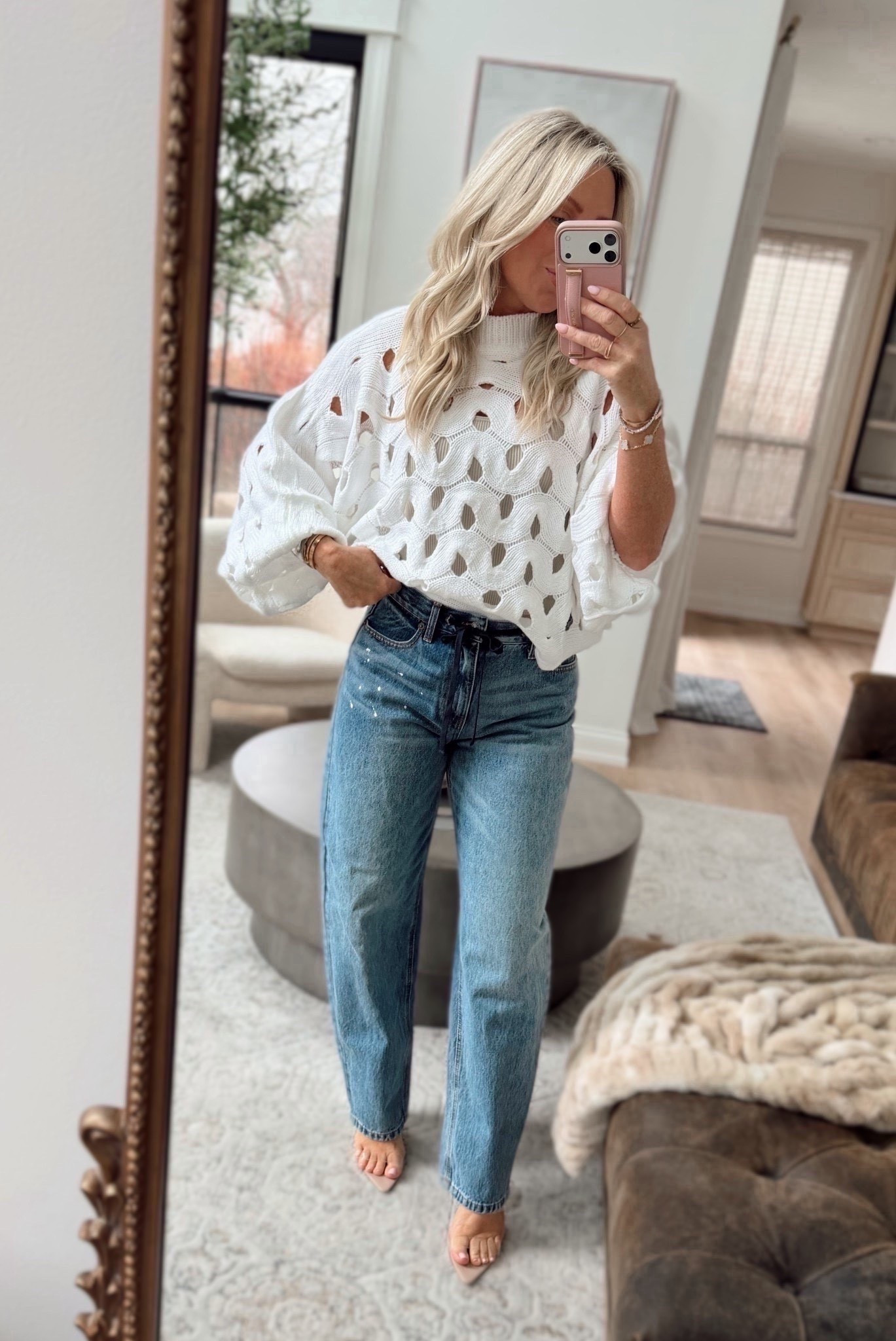 Outfit of the day 🤍
This spring trending top is Amazon & I got so many compliments on it today🤍. Already ordering another color. Paired with these amazing Target jeans I’ve been loving lately. The fit, cut, and quality honestly remind me so much of my designer denim.🔥
All TTS. 



Denim. Spring. Spring tops. Spring outfits. Jean. Date night outfits. Spring break outfits. 

#LTKootd #LTKSeasonal