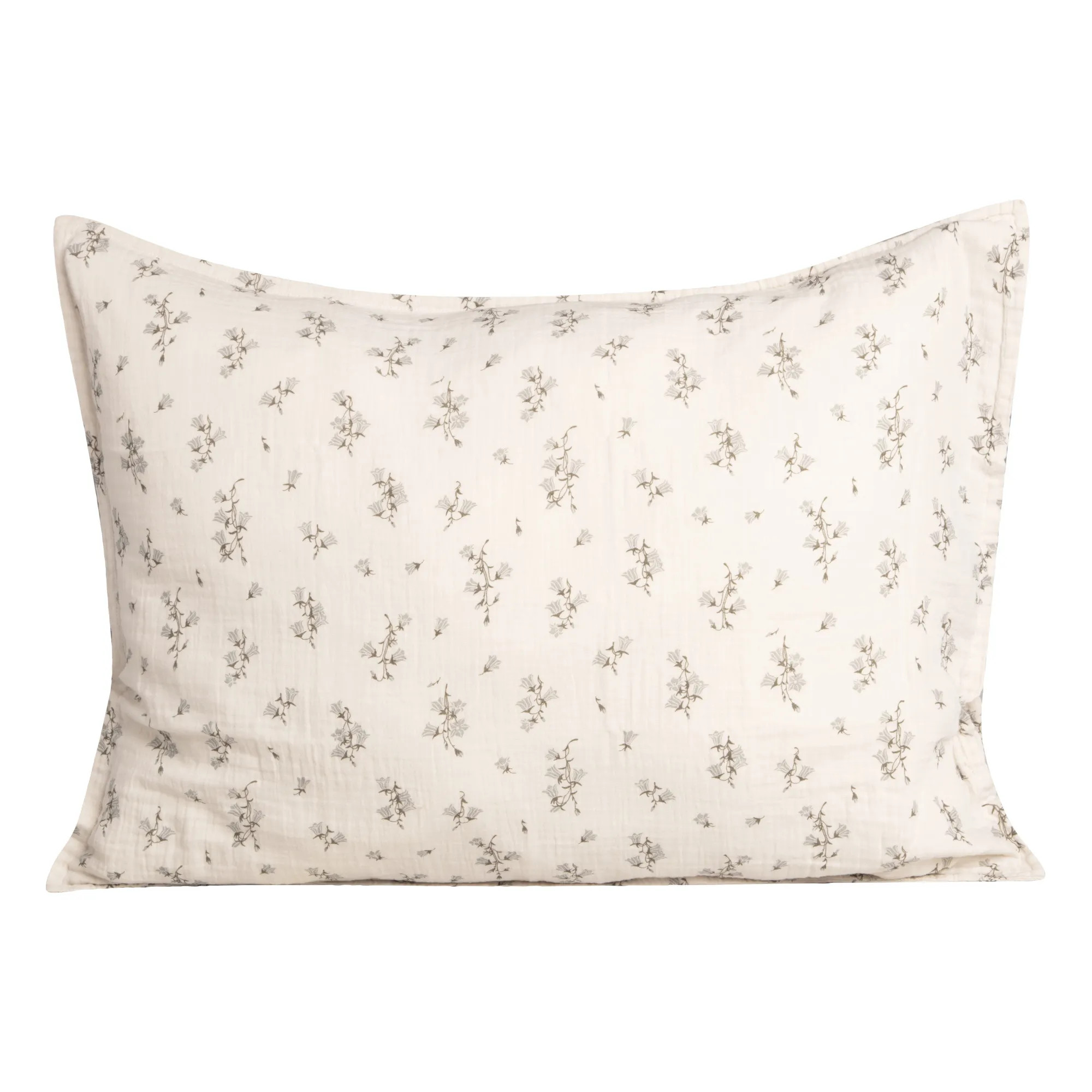 Bluebell Cotton Muslin Pillowcase | Cream | Smallable