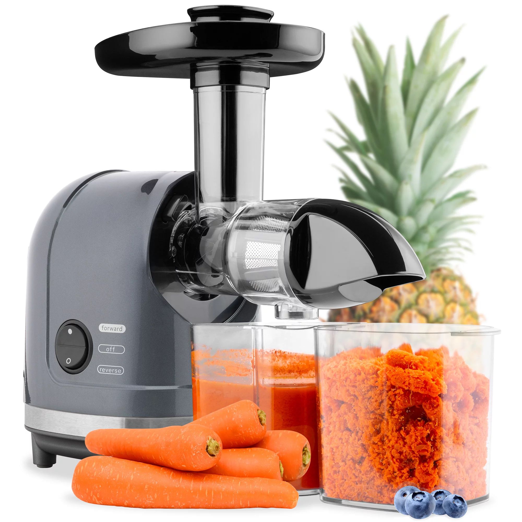 Best Choice Products 150W Horizontal Slow Masticating Juicer, Cold Press Extractor w/ Lock, Rever... | Walmart (US)