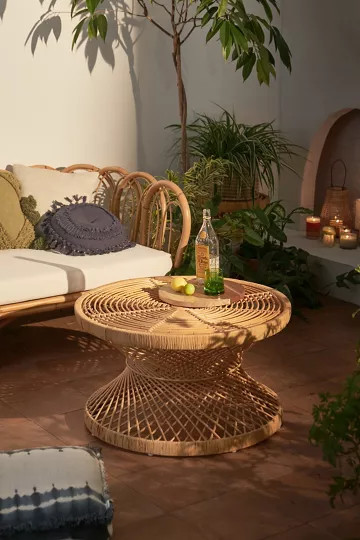 Seville Modern Rattan Coffee Table | Urban Outfitters (US and RoW)