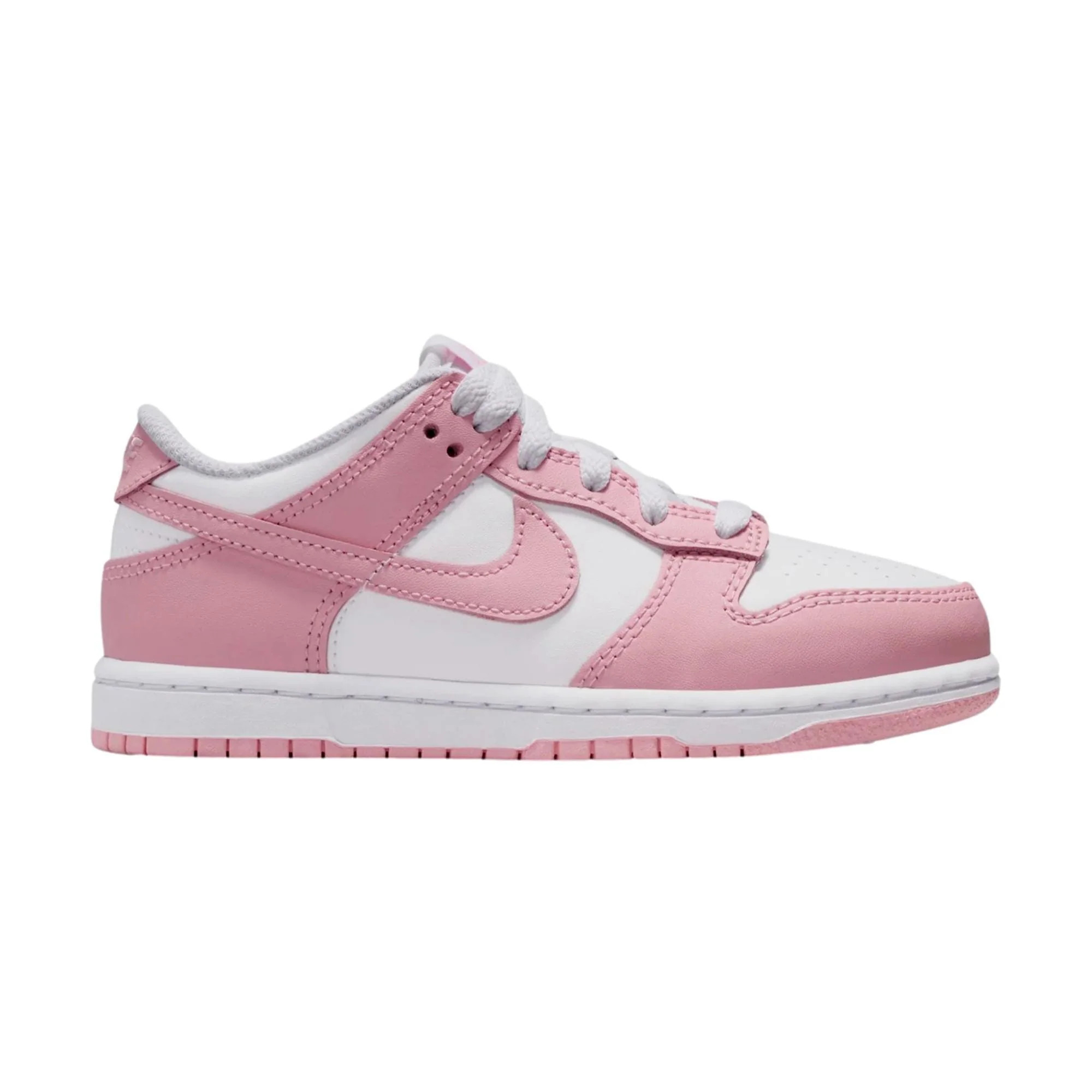 Nike Dunk Low White / Medium Soft Pink - White FB9108-125 Pre-School | Shop Simon