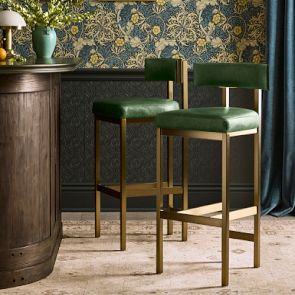 Emma Upholstered Counter &amp; Bar Stool | Williams-Sonoma