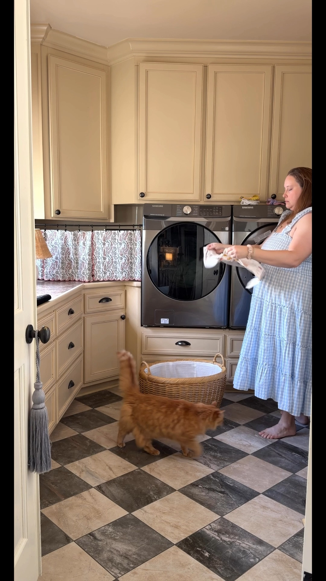Laundry room
Laundry basket 
Cafe Curtains 

#LTKHome #LTKmomlife