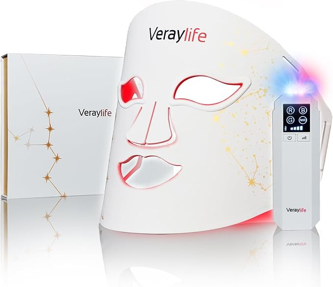 Red Light Therapy Mask for Face, LED Facial Mask, Skin Care Light with Near Infrared 850nm & Adju... | Amazon (US)