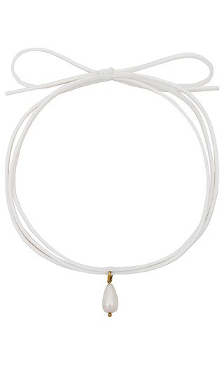 Britta Wrap Necklace in Ivory | Revolve Clothing (Global)