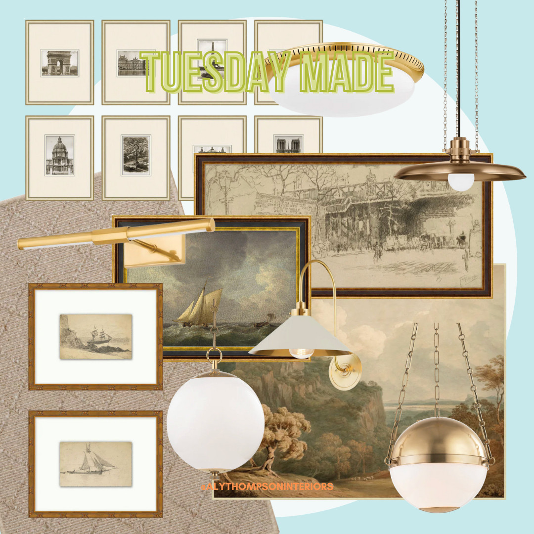 Tuesday Made | Home Decor | Vintage Rug | Framed Aat | Large Art | Picture Frame | Lighting | Wall Sconce | Pendant Lighting | Pendant Lights | Kitchen Island Lighting | Gallery Wall 

 #LTKHome #LTKSaleAlert #LTKFindsUnder100