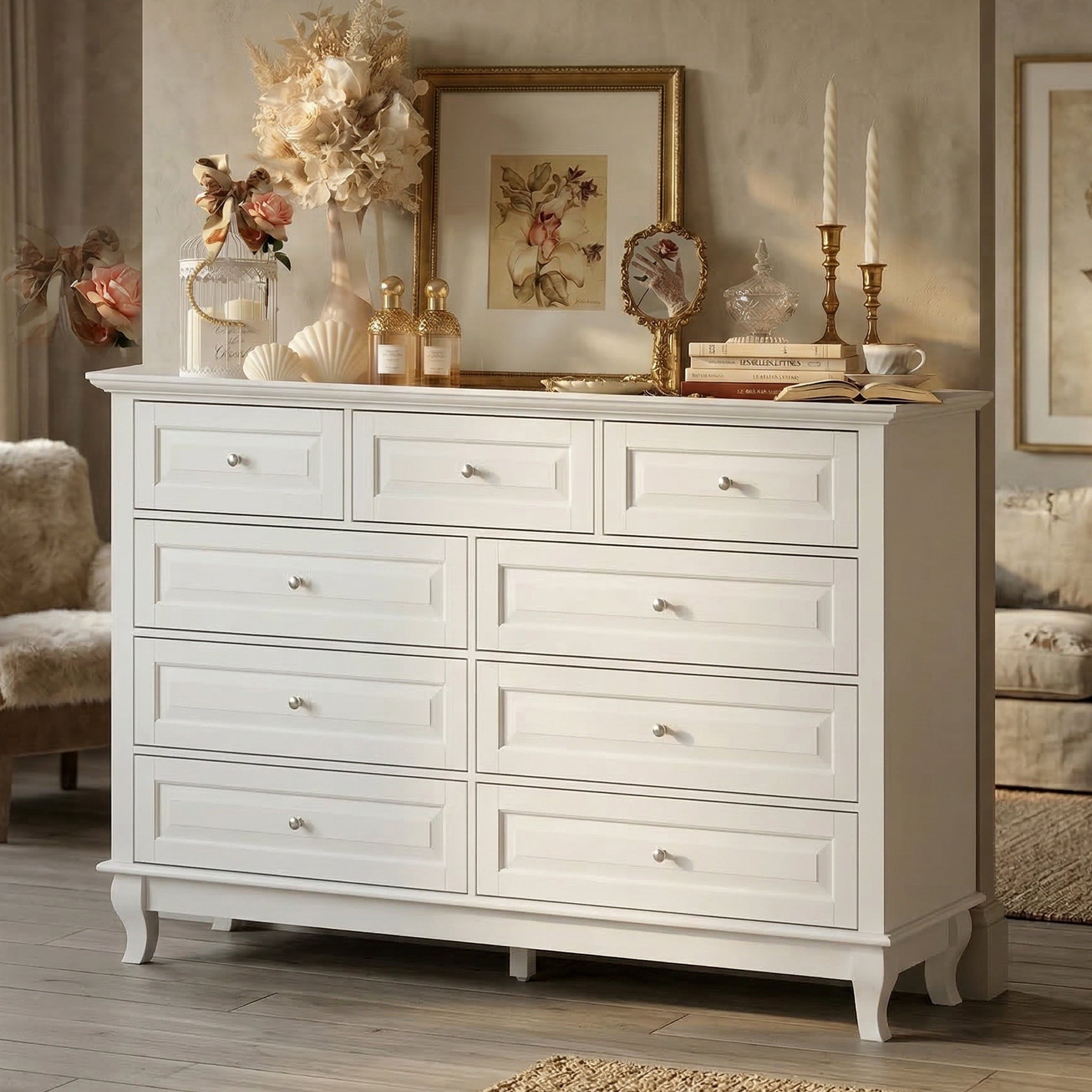 The 9-Drawer Dresser with Elegant Style brings a refined look and generous storage to the bedroom. With nine drawers for clothing, accessories, and everyday essentials, it’s a practical piece that can easily complement both classic and contemporary interiors. ON SALE and under $350.

Ideas:

* elegant bedroom furniture
* bedroom organization
* spacious dresser
* timeless home décor
* bedroom storage

Keywords:

* 9 drawer dresser
* elegant dresser
* bedroom dresser
* large dresser
* storage dresser
* bedroom furniture
* wood dresser
* dresser with drawers
* clothes storage
* bedroom storage
* farmhouse dresser
* modern bedroom furniture
* home organization
* bedroom décor
* dresser furniture

#LTKgrwm #LTKHome #LTKSaleAlert