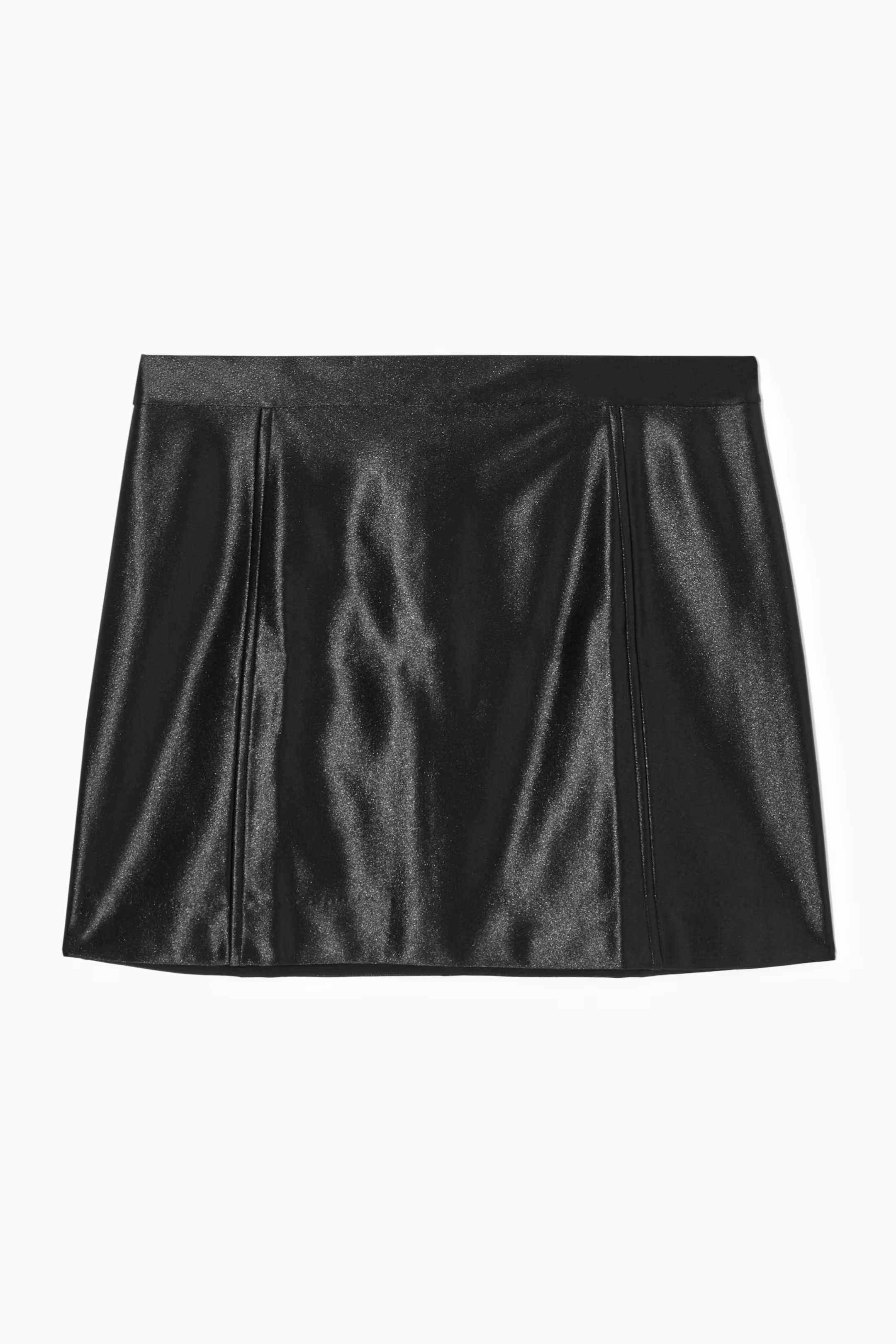 HIGH-SHINE SATIN MINI SKIRT | H&M (UK, MY, IN, SG, PH, TW, HK)