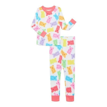 Valentine's Day Toddler Boys or Girls Snug-Fit Top and Pants Pajama Set from Way to Celebrate, 2-Piece, Sizes 12M-5T | Walmart (US)