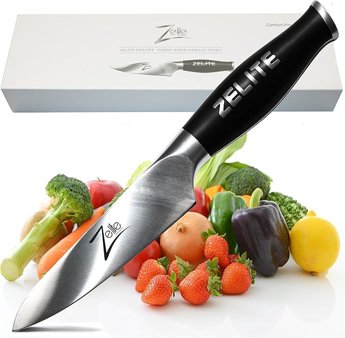 Zelite Infinity Paring Knife 4 Inch - Comfort-Pro Series - German High Carbon Stainless Steel - R... | Amazon (US)