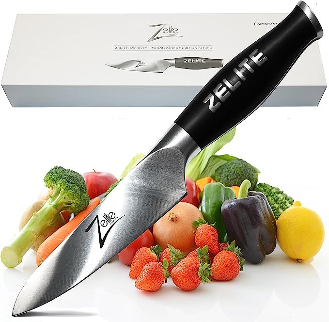 Zelite Infinity Paring Knife 4 Inch - Comfort-Pro Series - German High Carbon Stainless Steel - R... | Amazon (US)