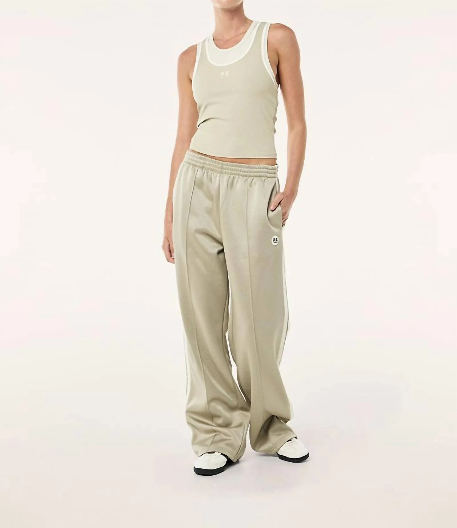 Tricot Trackpant In Biscuit | Shop Simon