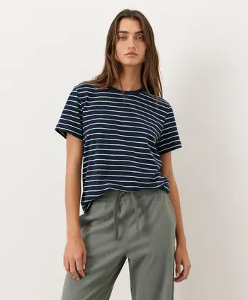 Organic Cotton Soft-Slub Essential Crewneck Tee | Nordstrom