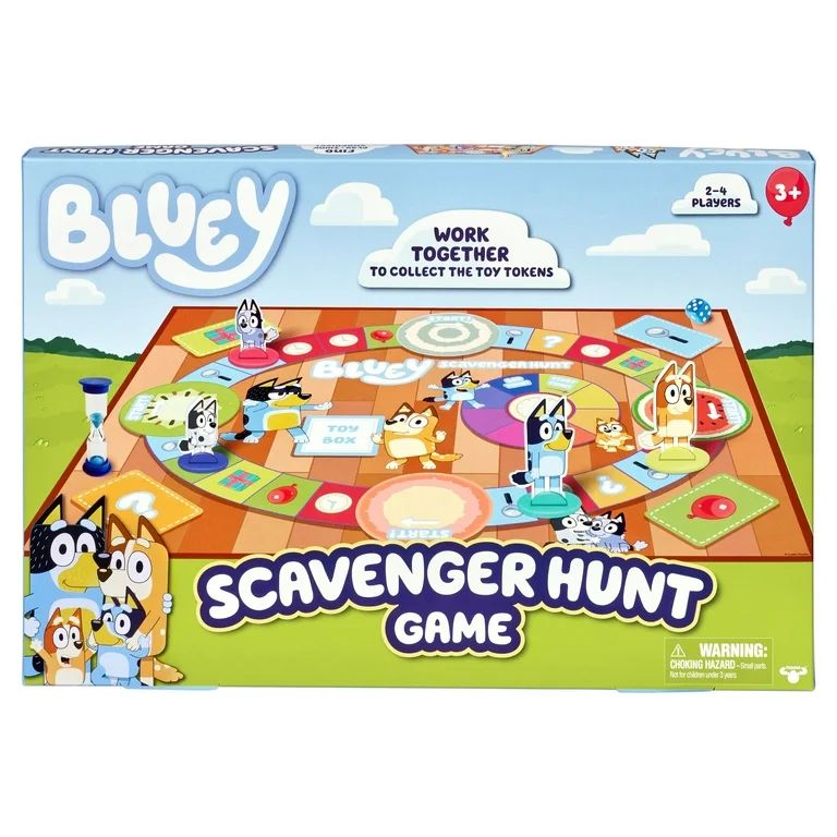 Bluey, Scavenger Hunt Game, Family Board Game, Games for Kids Ages 3+ | Walmart (US)