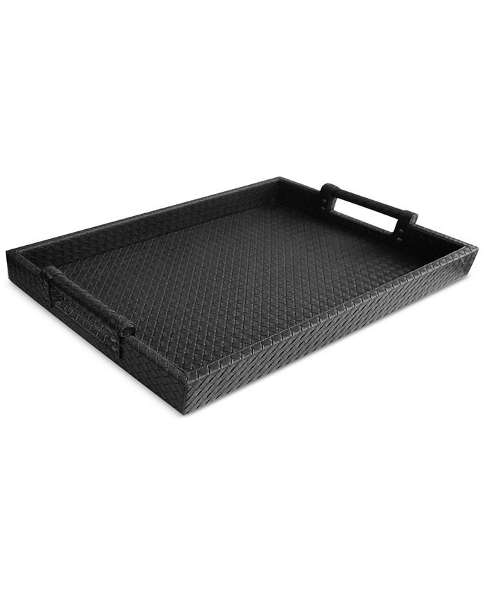 Jay Imports Woven Leather Tray & Reviews - Macy's | Macys (US)