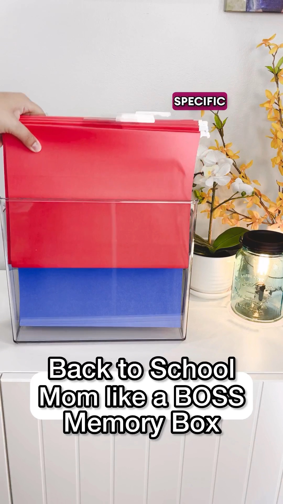 Back to School Mom Hack! Reduce paper clutter by making a file box with all of your favorite artwork,awards,ribbons etc for each child and separate files by their grade. #walmartfinds #backtoschool #momhacks #LTKBacktoSchool 

#LTKKids #LTKFamily