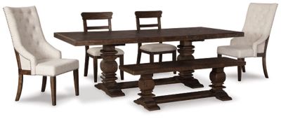 Hillcott Dining Table and 4 Chairs and Bench | Ashley Homestore