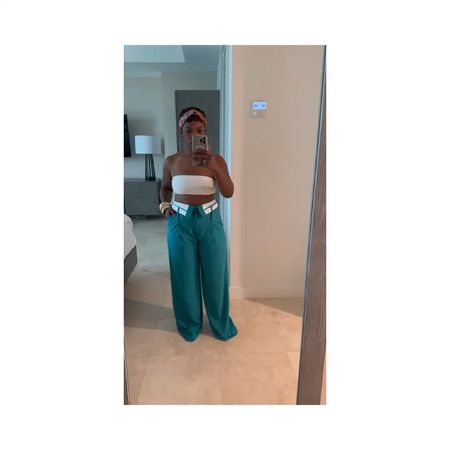 Our last night in Turks, I opted for my favorite pants fresh from the tailor and a simple tube top to show off the waist detail. The brand, Hanifa isn’t on this platform but I tagged some similar styles  

#LTKVideo