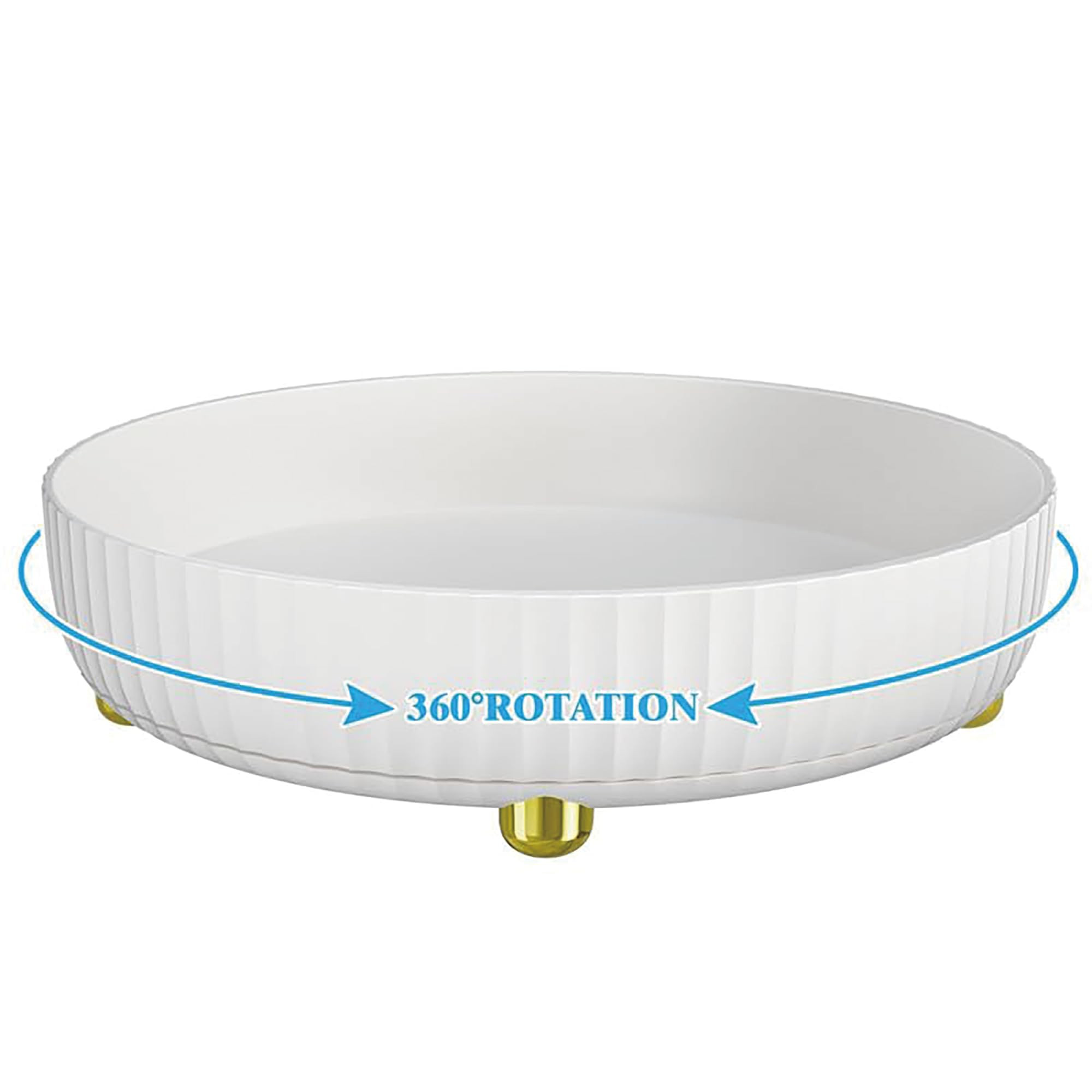 Bathroom Organizers and Storage - 360° Rotating Storage Tray, Lazy Susan Organizer, Cosmetics an... | Amazon (US)