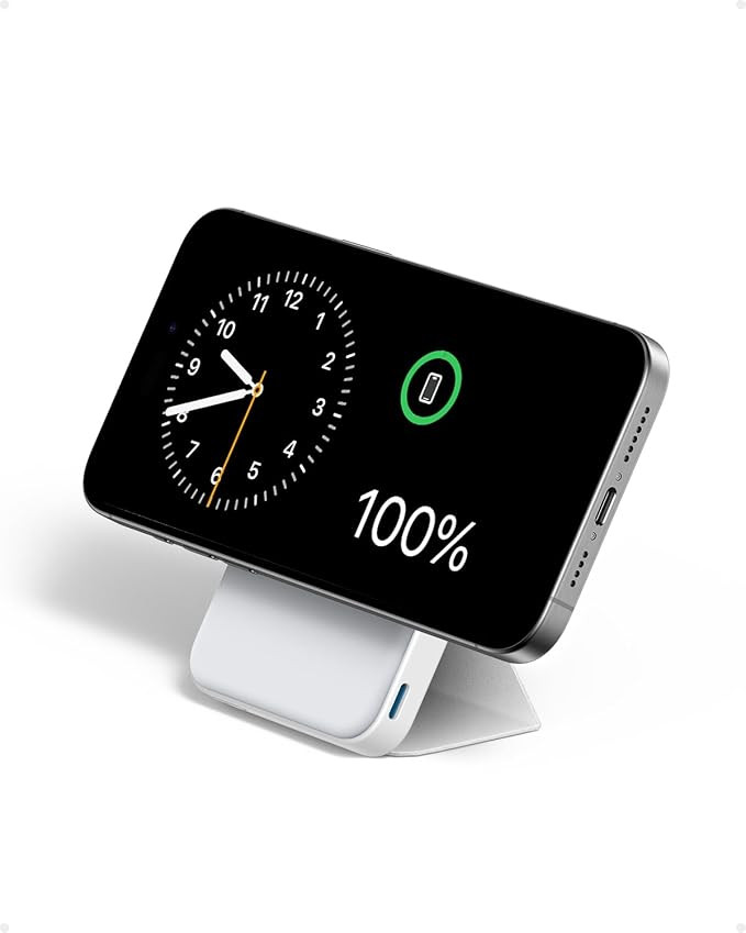 Anker Magnetic Battery, 5,000mAh Foldable Magnetic Wireless Portable Charger with Stand and USB-C... | Amazon (US)