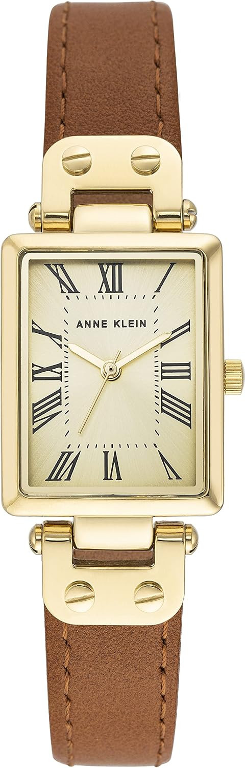 Anne Klein Women's Leather Strap Watch, AK/3752 | Amazon (US)