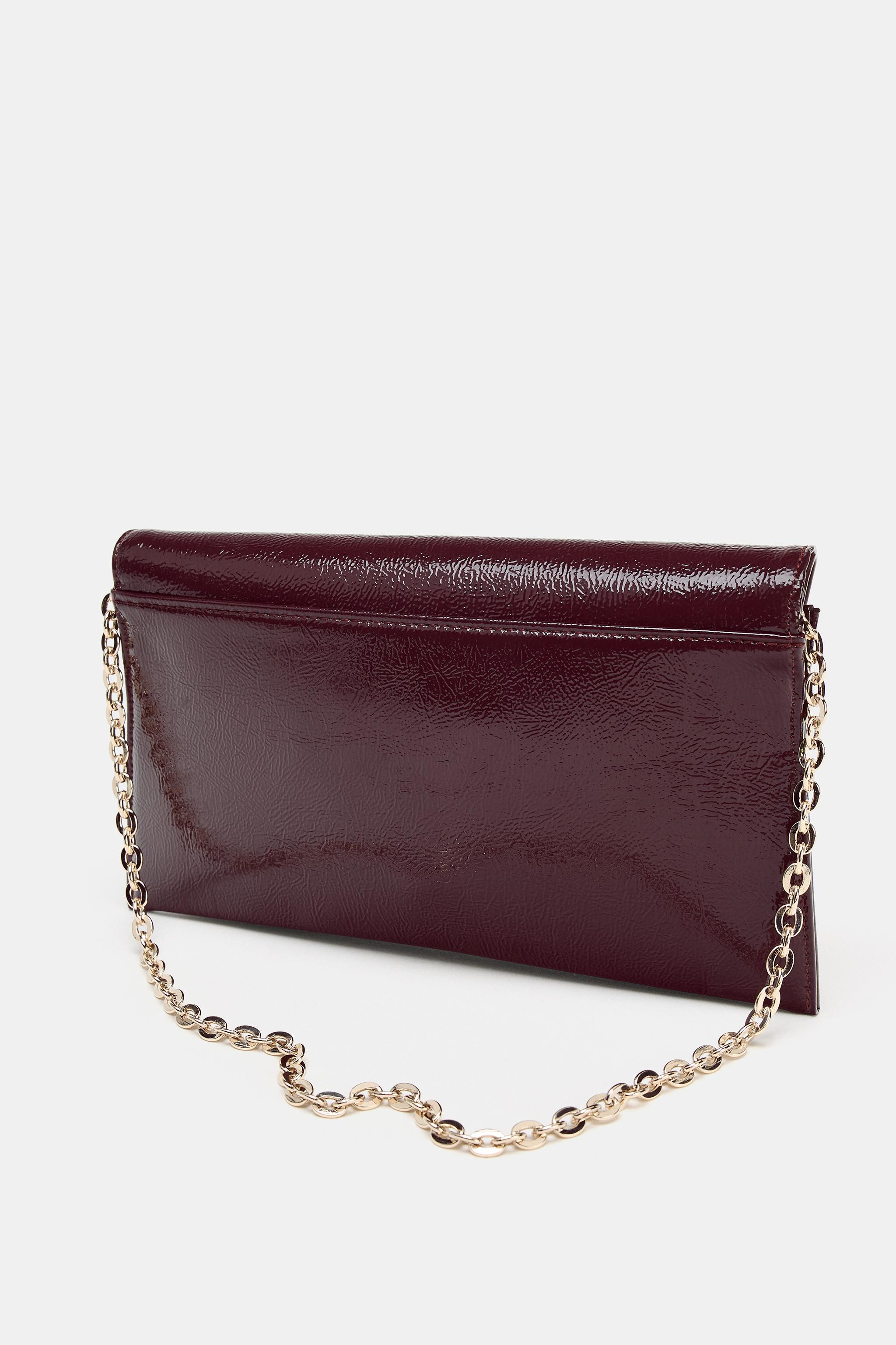 PATENT-EFFECT SHOULDER BAG | Zara AU