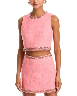 Cinq à Sept Verity Embellished Crop Top  | Bloomingdale's Women | Bloomingdale's (US)