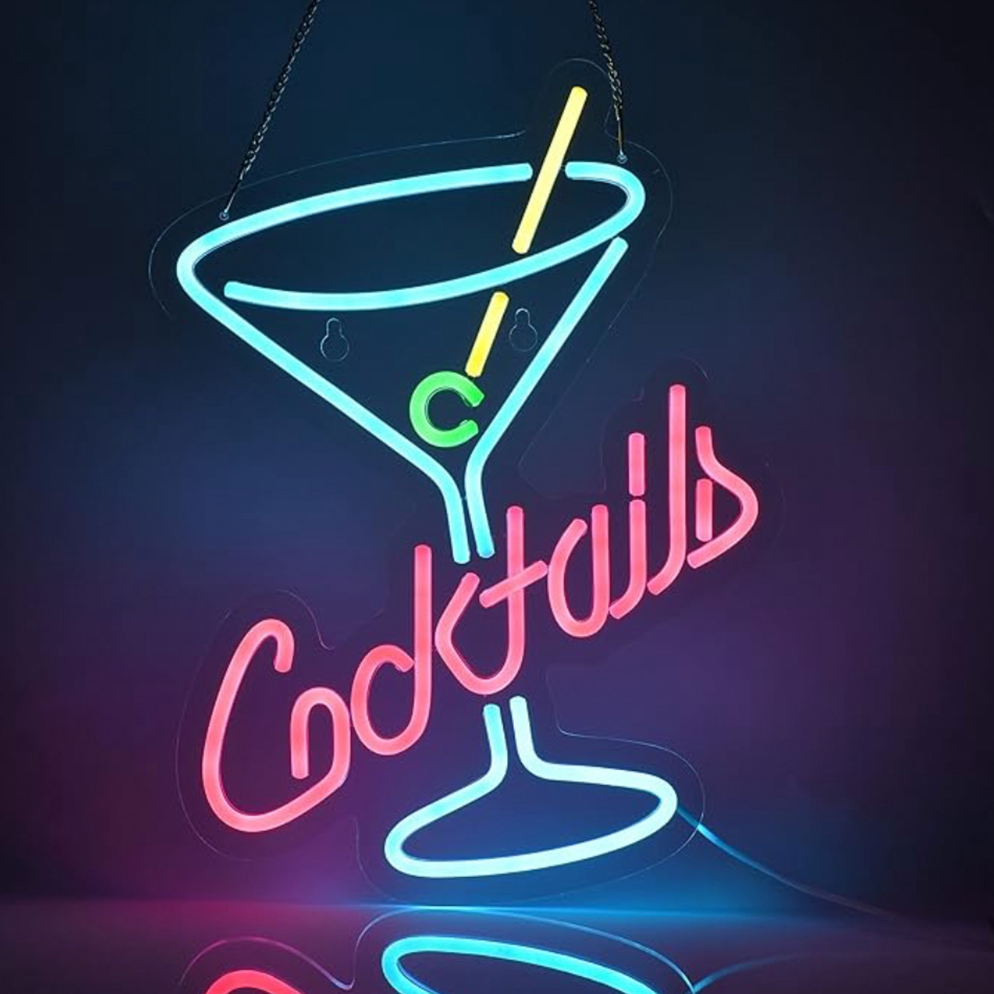 Light up your space with the Cocktails Glass Neon Sign! The perfect vibe for mixing, sipping, and showing off your home bar setup.

#LTKHoliday #LTKGiftGuide #LTKSeasonal