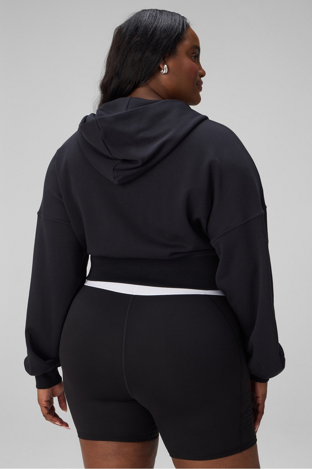 Year Round Terry Cropped Full-Zip Hoodie | Fabletics