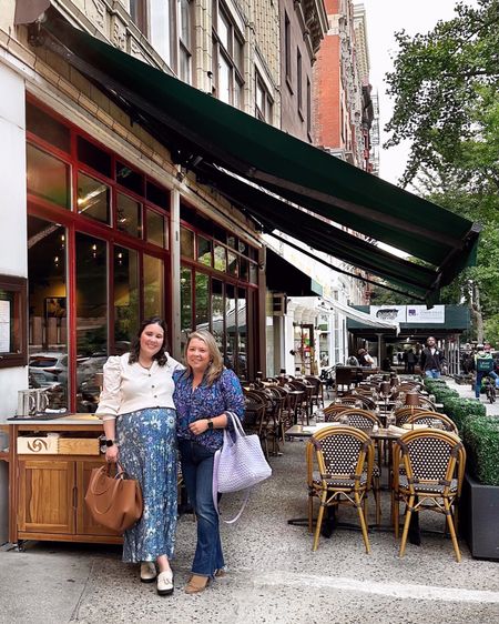 Might be our last kid-free sister date for awhile @maraweiss55 !! 
So happy to be in NYC for @bhgstylemakerevent and getting in some sister time! 

PS: thanks to @shopbirdiefw for making me feel NY ready with the cutest new bag and @shopmille shirt (in love with the print!) - everything is tagged on @shop.ltk ! 
#domestikatetravels #ad 

#LTKitbag #LTKSeasonal