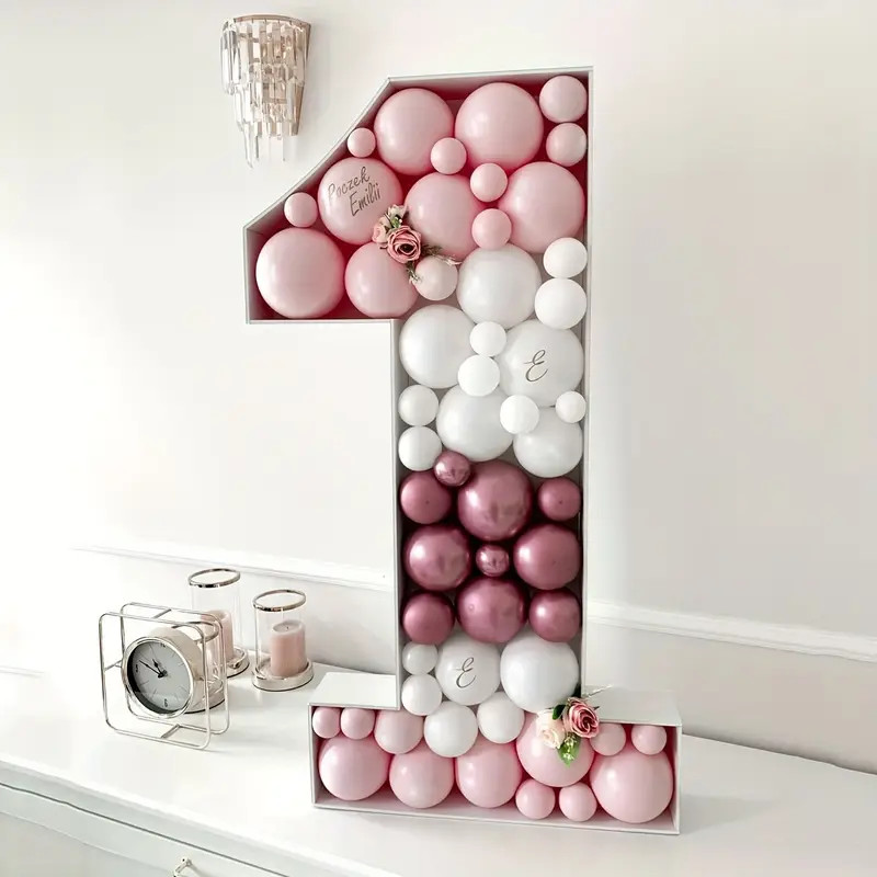 Balloon Frame Kt Board 3d Filled Balloon Number 1 Model - Temu | Temu Affiliate Program