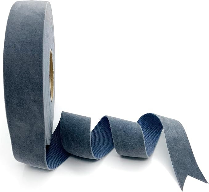 Gray Velvet Ribbon 1&quot; 10 Yards for Christmas Tree, Gift Wrapping, Flower Bouquet, Wreath Decorati... | Amazon (US)