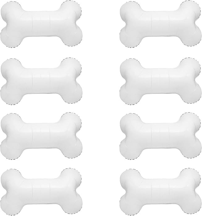 10PCS Dog Bone Foil Balloon White Aluminum Mylar Foil Pet-Themed Balloons, Perfect for Birthday P... | Amazon (US)