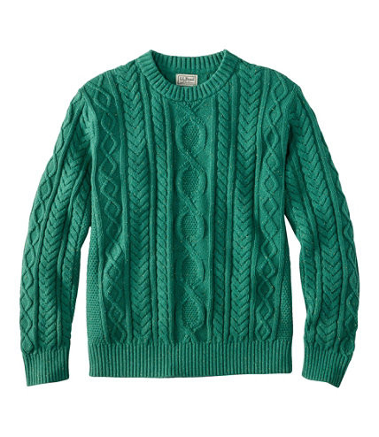 Men's Bean's Heritage Soft Cotton Fisherman Sweater, Crewneck | L.L. Bean