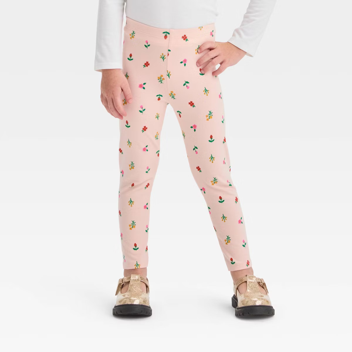 Toddler Girls' Floral Pants - Cat & Jack™ Pink 3T | Target