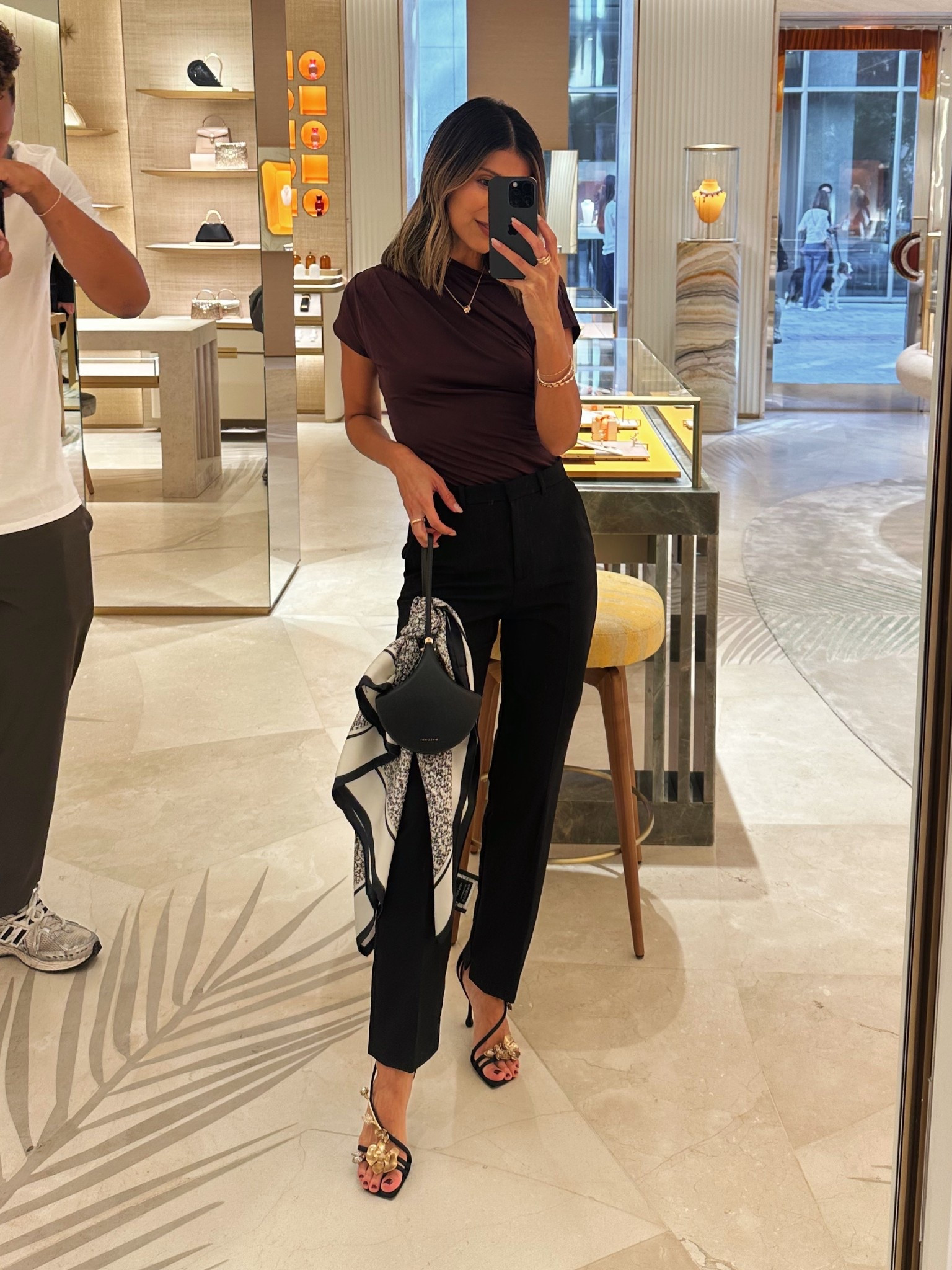 Love this burgundy asymmetric top 