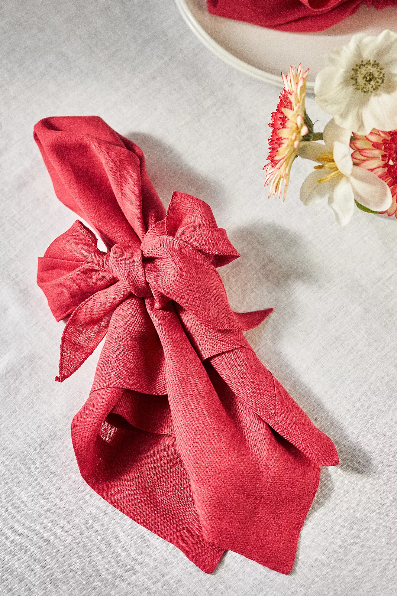 Joanna Buchanan Bow Linen Napkins, Set of 2 | Anthropologie (US)