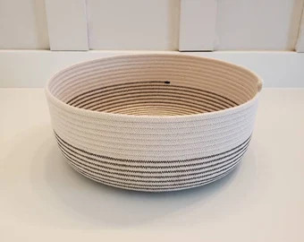 Gray or Tan Rope Bread Basket | Etsy | Etsy (US)