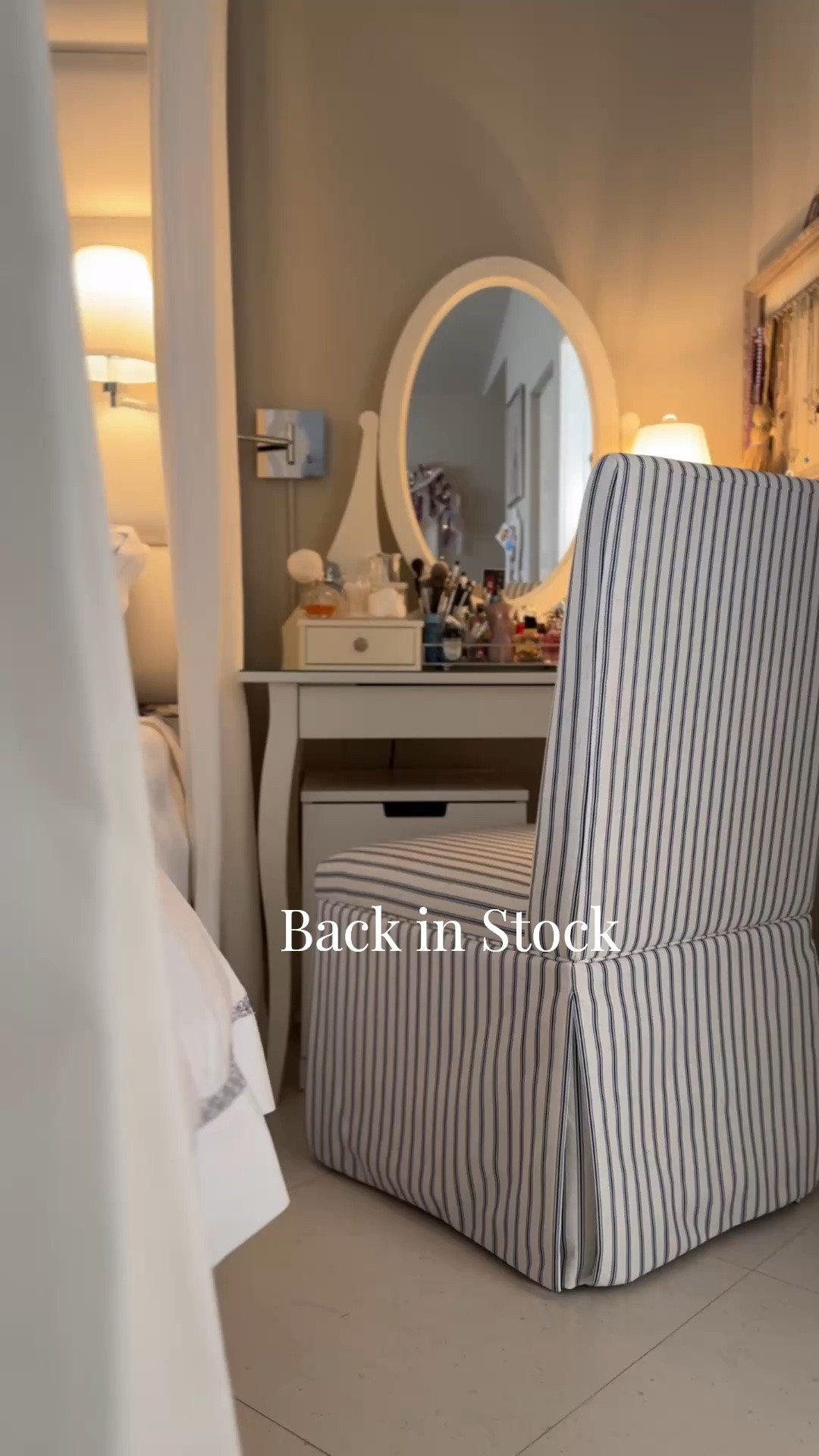 Back in stock! This blue striped Parsons chair is one of my favorite versatile finds. I use it at my daughter's dressing table, but it's just as beautiful as a dining chair, kitchen nook chair, or desk chair. A timeless silhouette that works in so many spaces.

#LTKHome