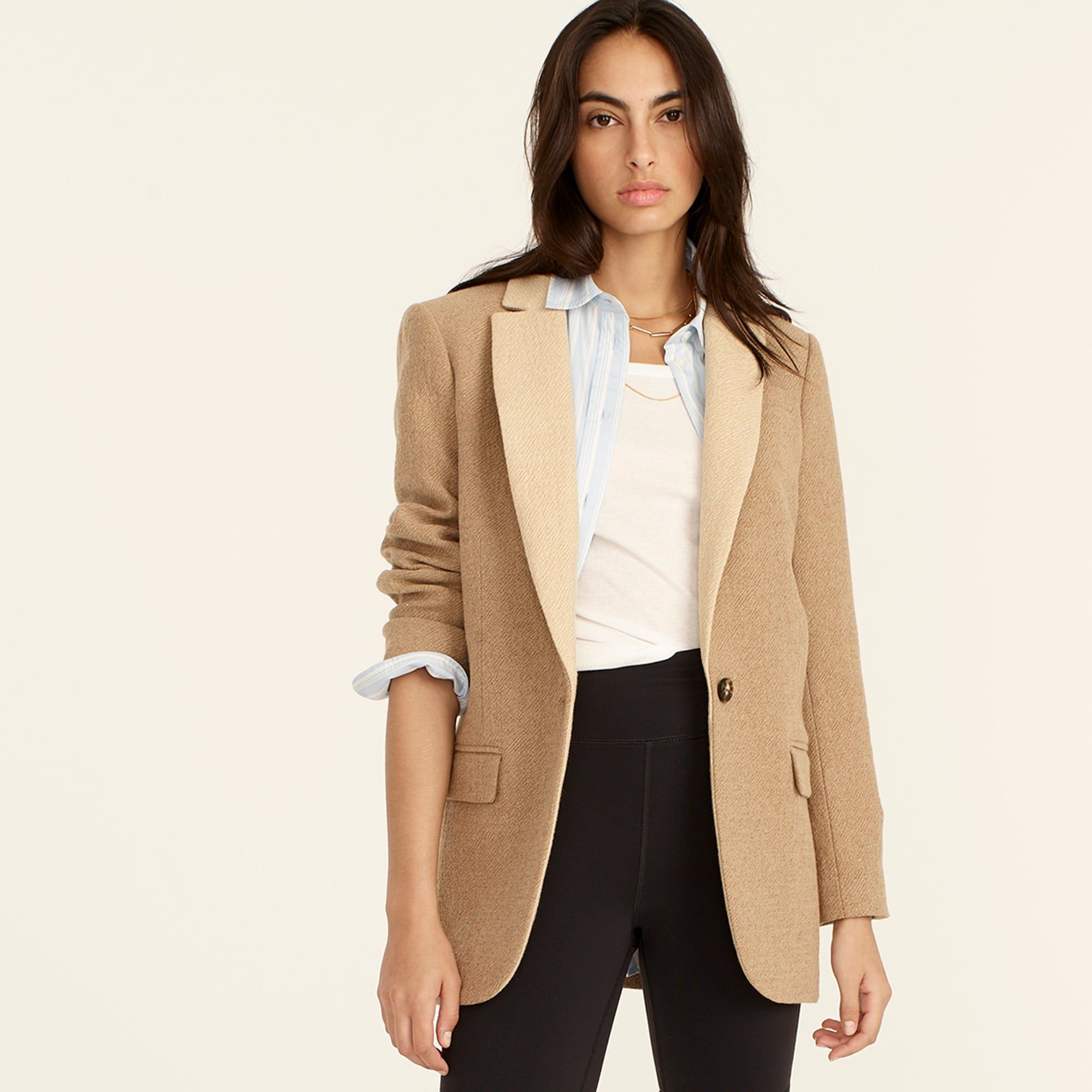 Alfie blazer with contrast collar in Italian cotton-wool | J.Crew US