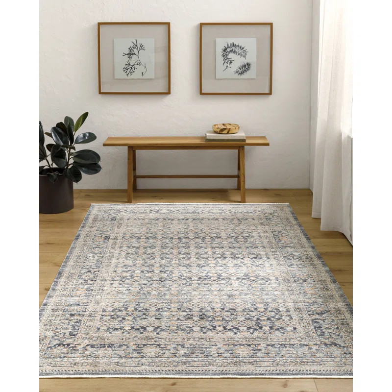 Becki Owens x Livabliss Margaret Vintage Gray/Charcoal Area Rug | Wayfair North America