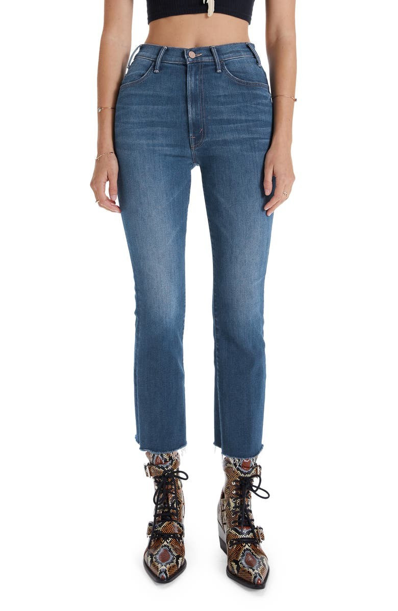 The Hustler High Waist Ankle Fray Jeans | Nordstrom