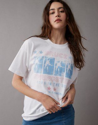 AE Oversized Bruce Springsteen Graphic Tee | American Eagle Outfitters (US & CA)