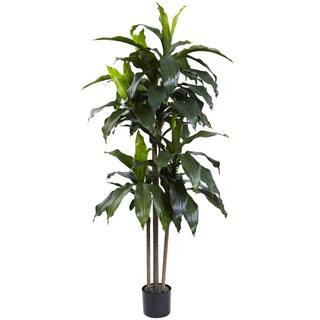 Nearly Natural 5 ft. Artificial Indoor/Outdoor UV Resistant Dracaena Plant 5446 - The Home Depot | The Home Depot